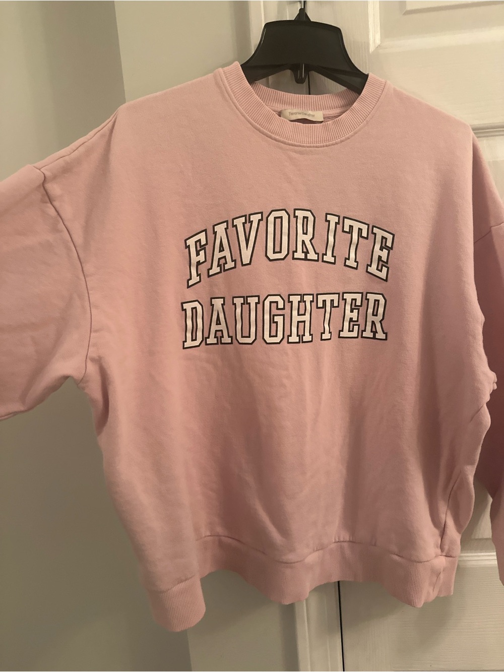 Iconic! Favorite Daughter Light Pink Crew Sweatshirt- Women’s size M